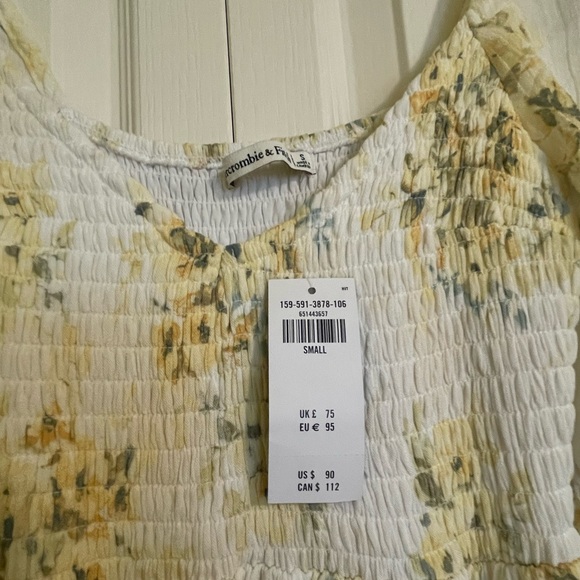 BNWT Abercrombie Stretch Midi Floral Dress - Picture 6 of 6